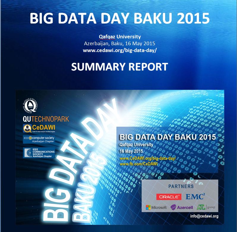 Big Data Day Baku 2015 - SUMMARY REPORT